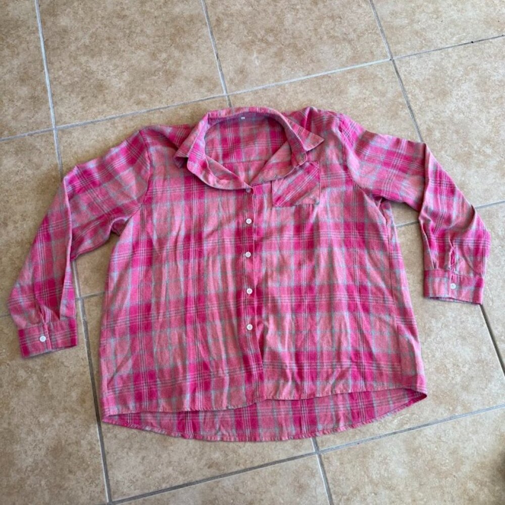 Shein Pink Flannel (2X)